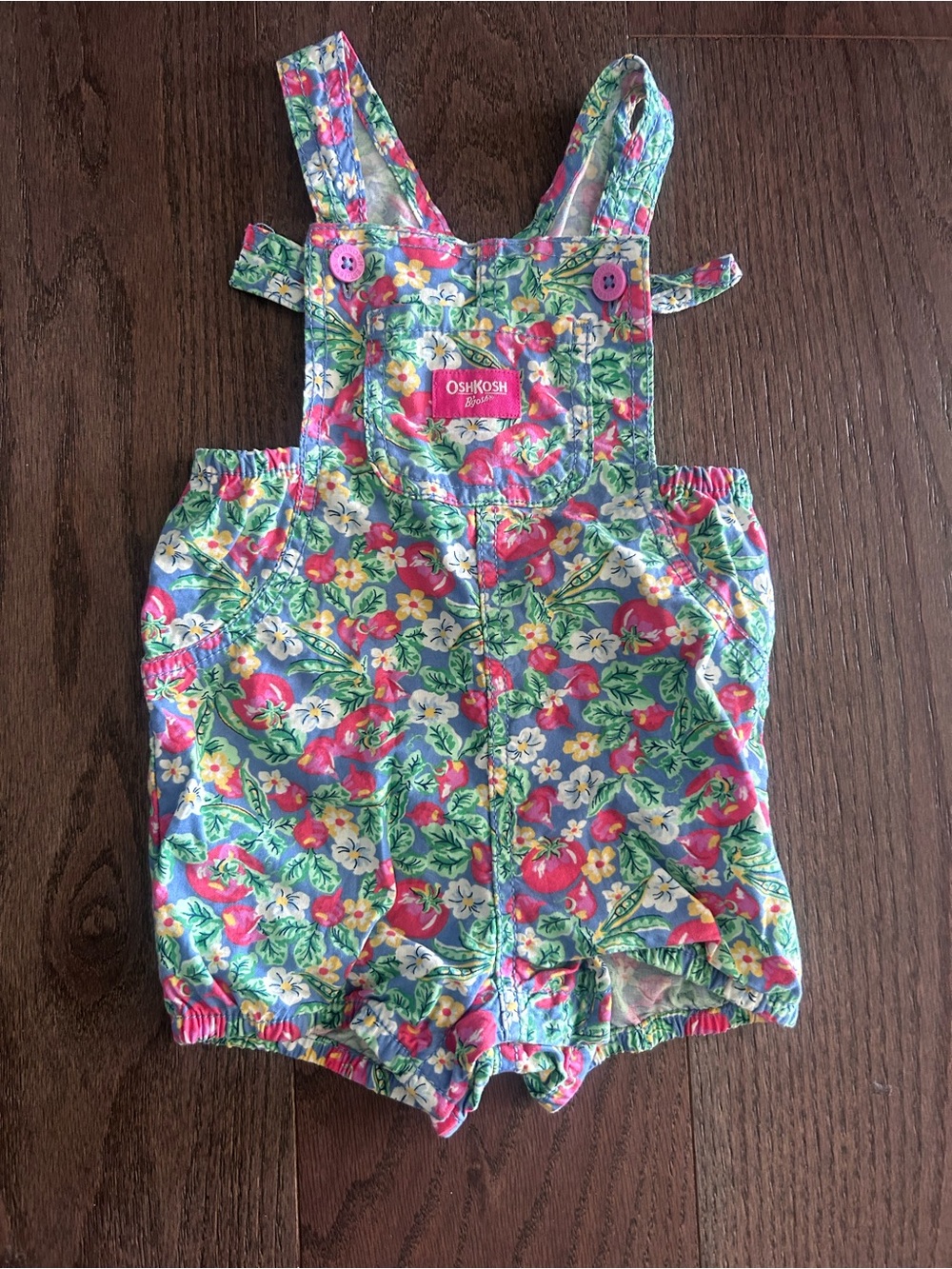 OshKosh Size 12 month Baby Girl's Summer Romper Overalls Shortalls